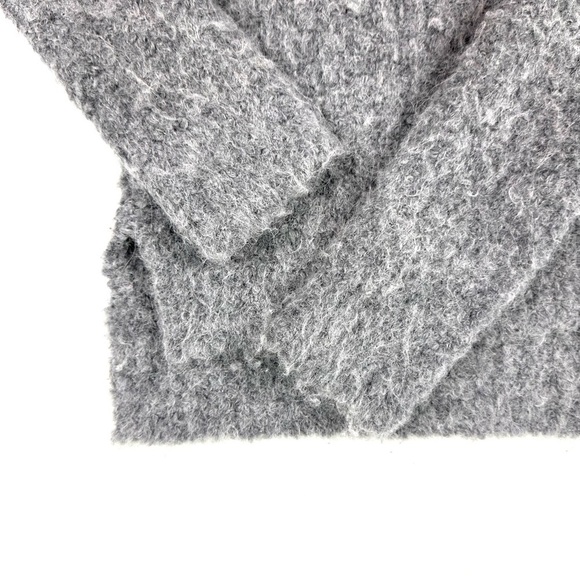 ATM Anthony Thomas Melillo chunky gray nubby knit sweater fuzzy chunky cozy XS - Picture 16 of 16